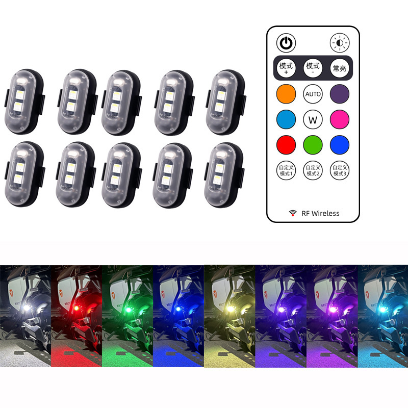 Drone Led Light - 10x 4x 8 renkler kablosuz LED