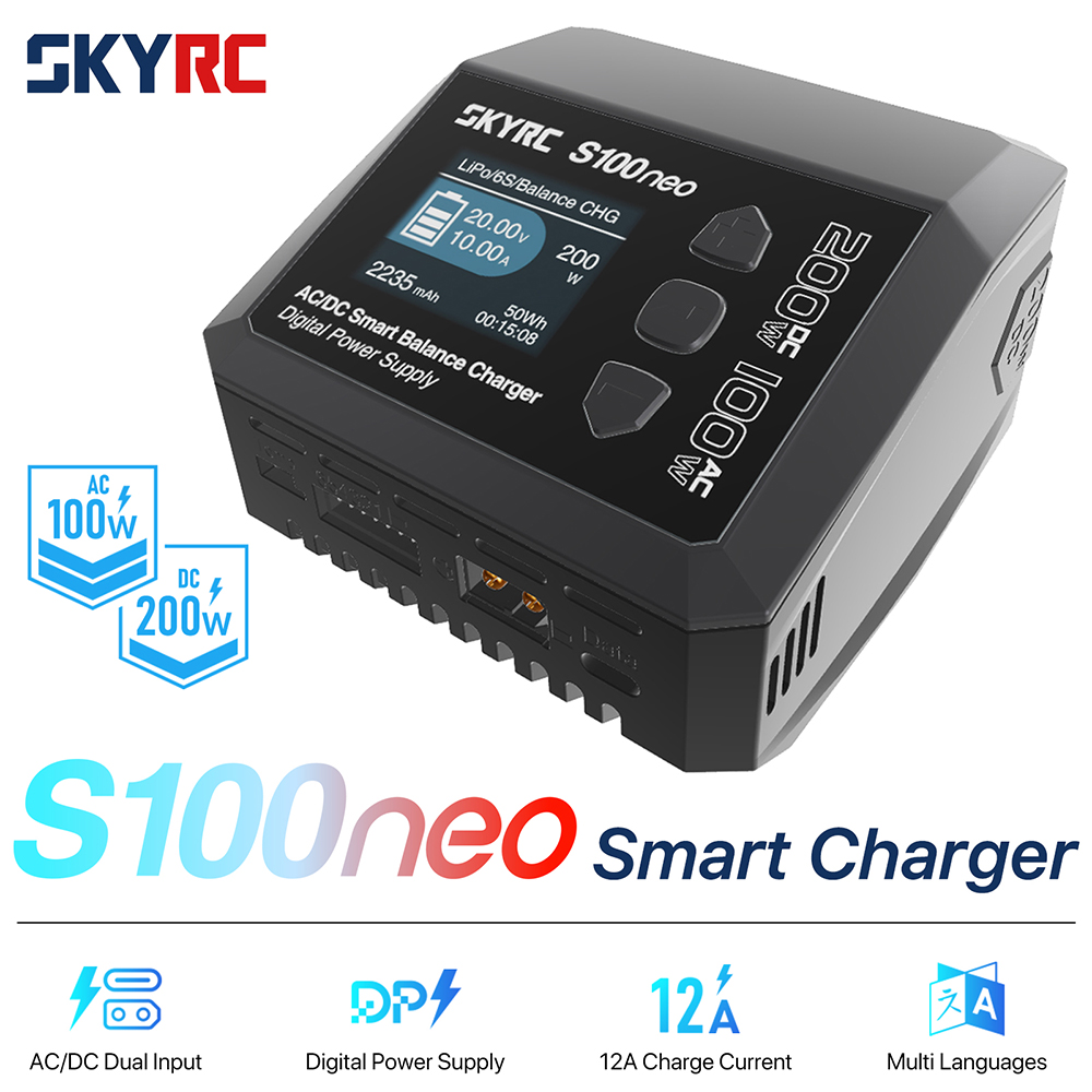 Drone Charger - SkyRC S100neo Dengeleyici Şarj Cihazı AC/DC