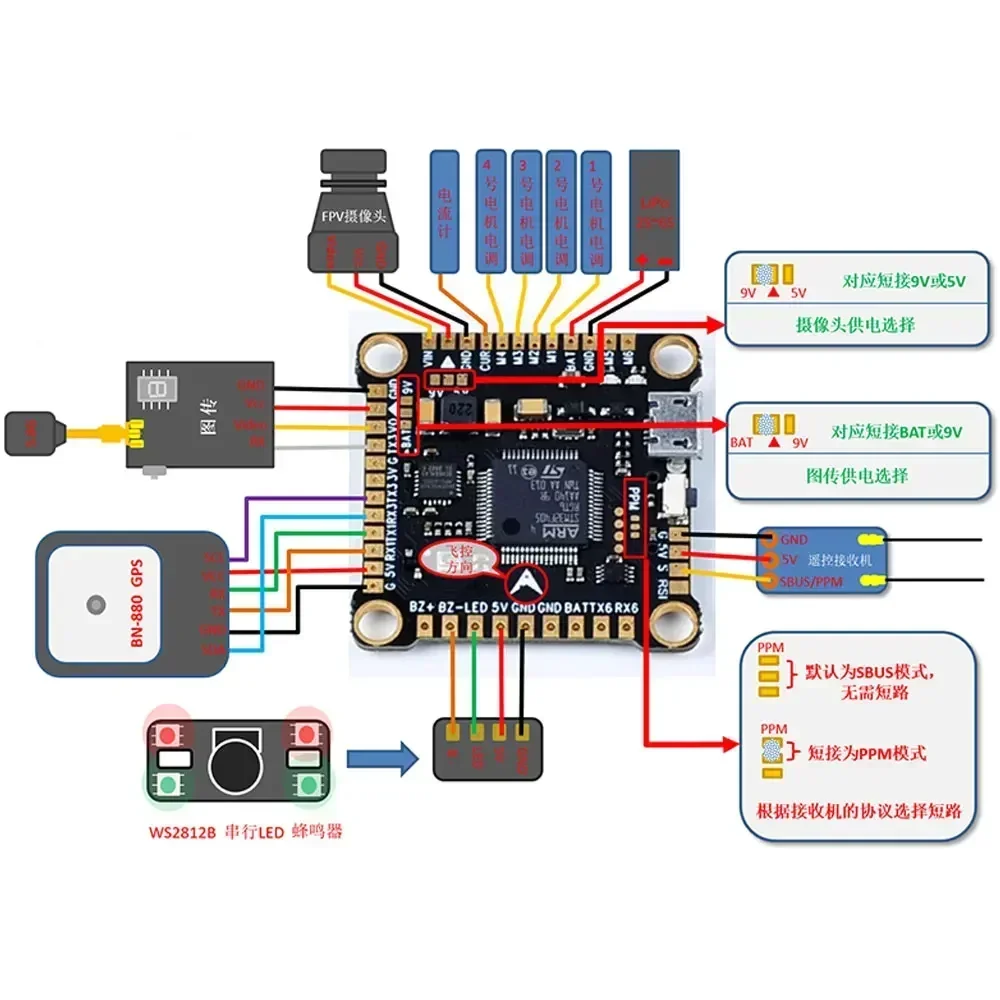 F4V3S F4 V3S Artı FC uçuş kont - Drone Frame incelemesi ve fiyatı