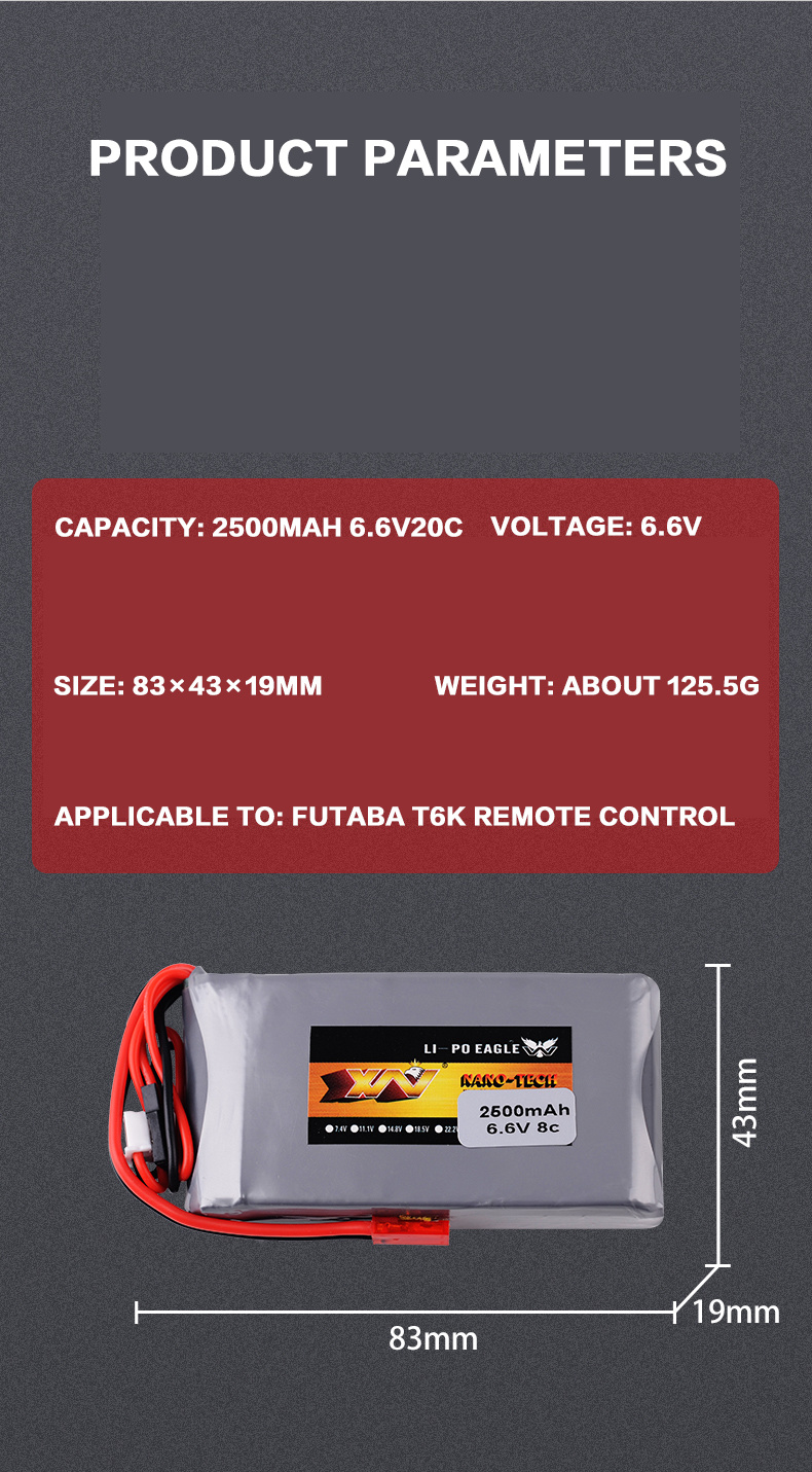 2S 6.6V 8C 2500mah Lipo Pil Fu - Drone Transmitter incelemesi ve fiyatı