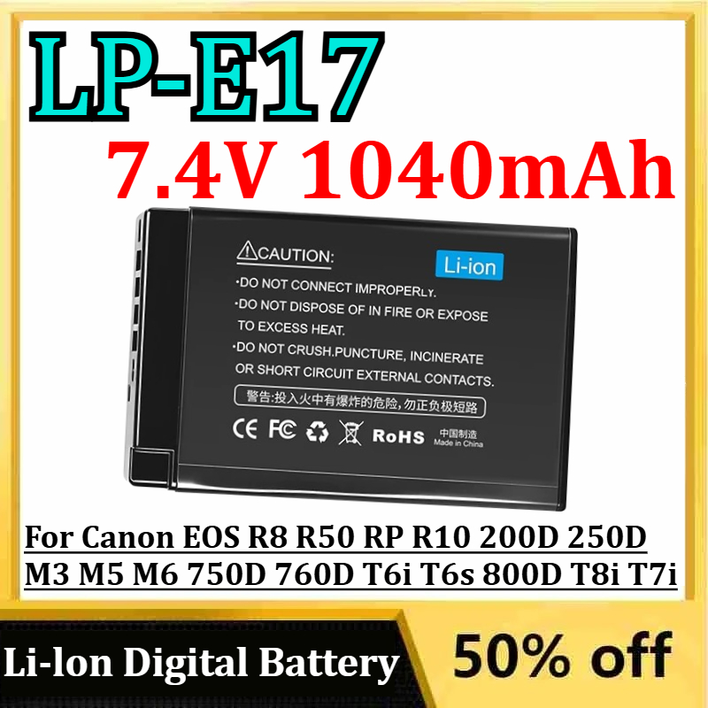 7.4V 1040mAh LP-E17 Li-lon Dij - Canon Camera Eos R8 incelemesi ve fiyatı