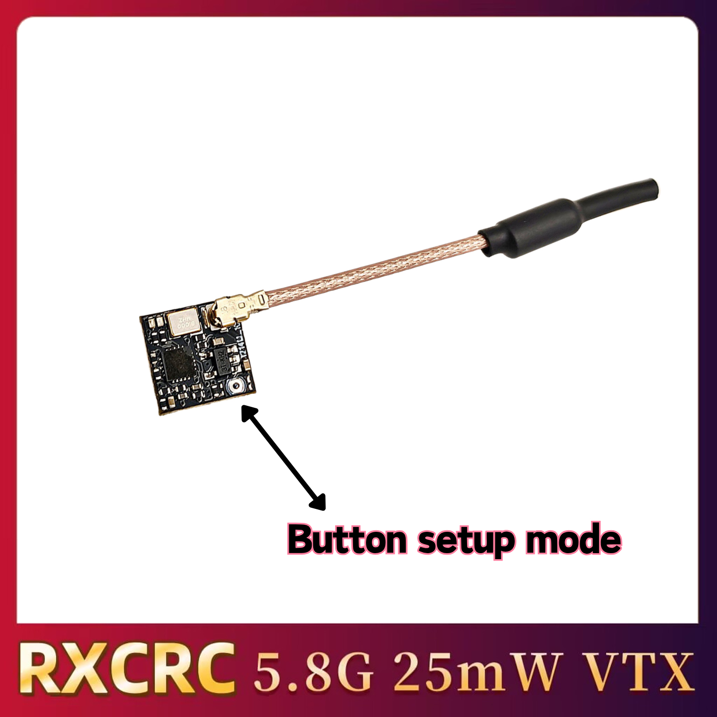 RXCRC 5.8GHz 48CH FPV 25mW Ana - Drone Frame incelemesi ve fiyatı