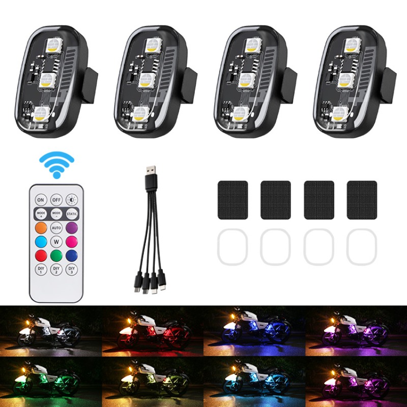 Drone Motosiklet RGB LED Flaş  - Drone Led Light incelemesi ve fiyatı